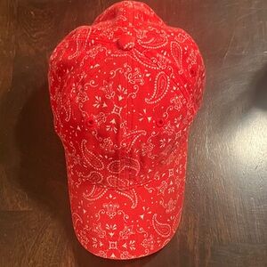 Lucky Brand Red Paisley Cap